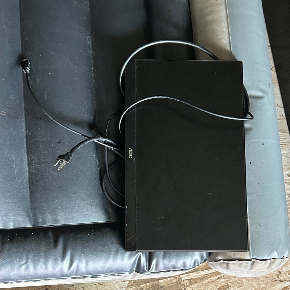 Black AOC Computer Monitor